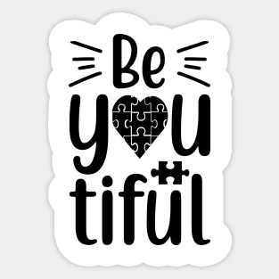 be you tiful Sticker